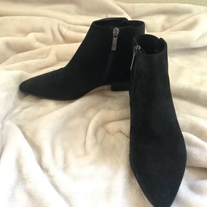 Aquatalia Black Suede Ankle Boots FLASH SALE